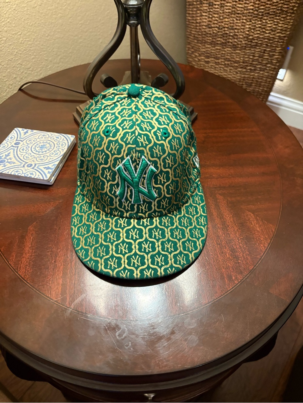 New Era Green & Gold Monogram New York Yankees Snapback Hat